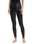 Spanx Zippered Leather-look Leggings