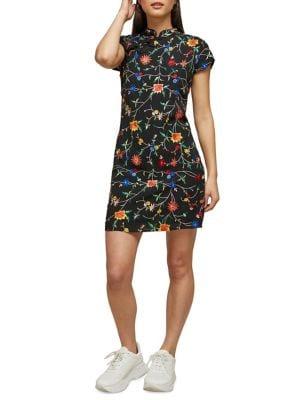 Miss Selfridge Chinoise Embroidered Shift Dress