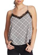 1.state Lace-trimmed Plaid Camisole
