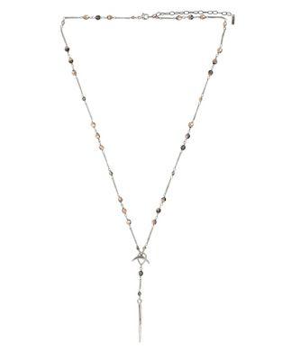 Chan Luu Rose Gold Crystal And Sterling Silver Pendant Necklace