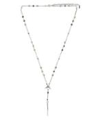 Chan Luu Rose Gold Crystal And Sterling Silver Pendant Necklace