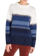 Olsen Rustic Luxury Intarsia Cotton-blend Sweater