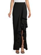 Eliza J Ruffled Slit Maxi Skirt