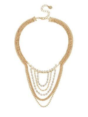 Bcbgeneration Sparkling Seas Crystal Multi-chain Frontal Necklace