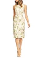 Dress The Population Penelope Floral Lace-trim Sheath Dress