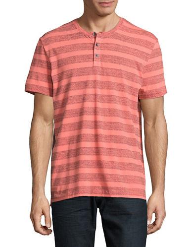 Kenneth Cole Textured Striped Henley