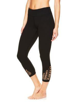 Gaiam Lena Laser-cut Capri Leggings