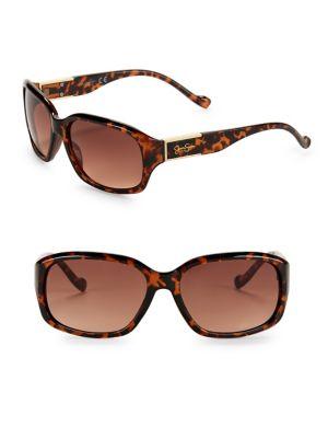 Jessica Simpson 56mm Rectangular Sunglasses