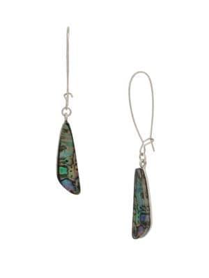 Robert Lee Morris Soho Santa Fe Crystal And Abalone Drop Earrings