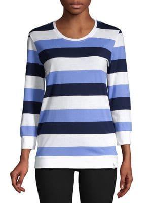 Marc New York Performance Striped Roundneck Top