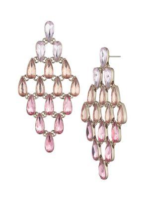 Givenchy Goldtone And Crystal Drop Earrings