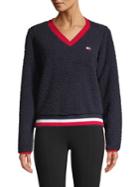 Tommy Hilfiger Performance Logo Faux Fur Sweatshirt