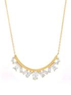 Lord & Taylor 18k Gold Crescent Necklace