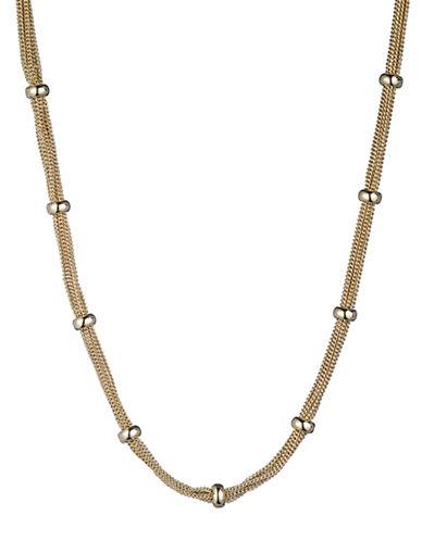 Anne Klein Goldtone Chain And Stone Accented Necklace