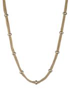 Anne Klein Goldtone Chain And Stone Accented Necklace