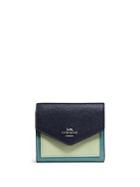 Coach Colorblocked Mini Leather Wallet