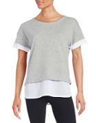 Marc New York Performance Layered Knit Top