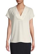 Calvin Klein Short Sleeve Chiffon Top