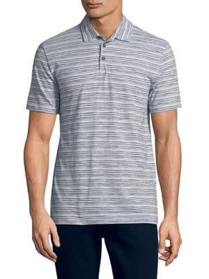 Boss Striped Cotton Polo