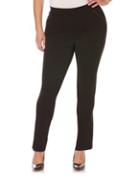 Rafaella Plus Ponte Solid Pull-on Pants