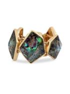 Robert Lee Morris Collection Geometric Abalone Stone Bracelet