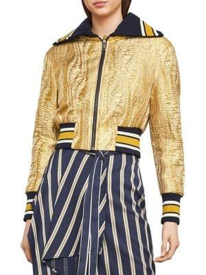 Bcbgmaxazria Metallic Embellished Jacket