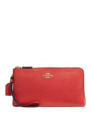 Coach Pebbled Leather Continental Wallet