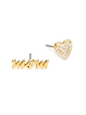 Kate Spade New York Mom Knows Best Crystal Mismatched Earrings