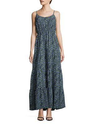 Michael Michael Kors Sleeveless Tiered Maxi Dress