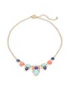 Kate Spade New York Jeweled Tile Small Statement Necklace