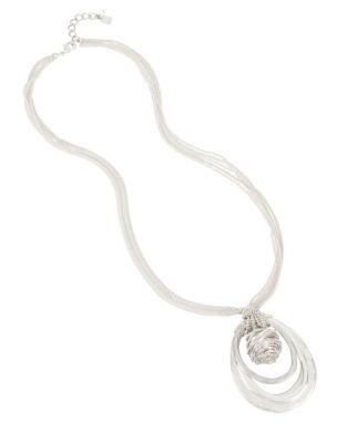Lord Taylor Tightly Wound Orbital Knot Pendant Necklace