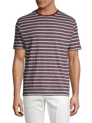 Black Brown Heathered Striped Tee