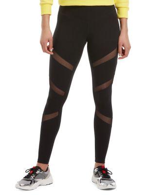 Hue Mesh Cotton Blend Leggings