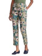 Lauren Ralph Lauren Petite Floral-print Twill Cropped Pants