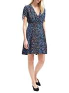 French Connection Aubine Tie-sleeve Floral Dress