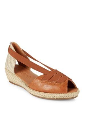 Gentle Souls By Kenneth Cole Luci Peep Toe Wedge Sandals