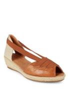 Gentle Souls By Kenneth Cole Luci Peep Toe Wedge Sandals