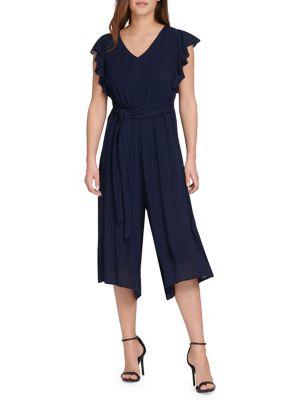 Kensie Ruffle Self-tie Jumpsuit