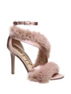 Sam Edelman Orient Express Adelle Strappy Faux-fur Sandals
