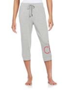 Calvin Klein Logo Accented Cropped Sweatpants