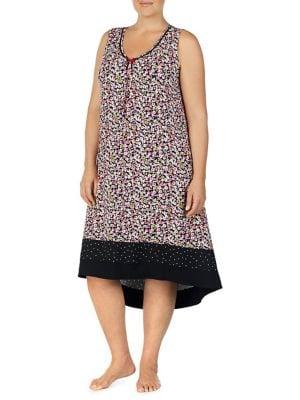 Ellen Tracy Plus Floral Midi Gown