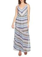 Cynthia Steffe Jordan V-neck Striped Maxi Dress