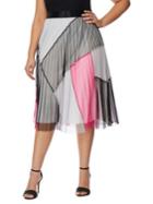 Rebel Wilson X Angels Plus Pleated Mesh Midi Skirt