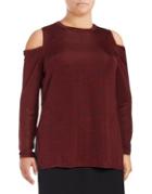 Rachel Rachel Roy Plus Heather Cold-shoulder Top