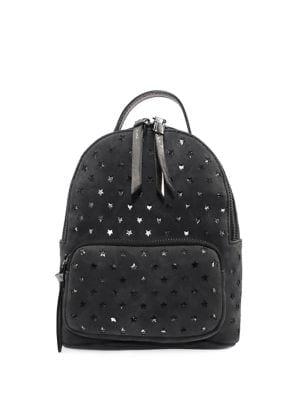 Violet Ray Mini Star-print Faux Leather Backpack