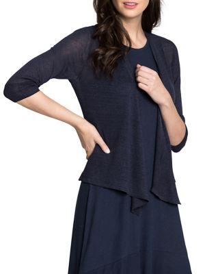 Nic+zoe Petite Classic Three-quarter Sleeve Cardigan
