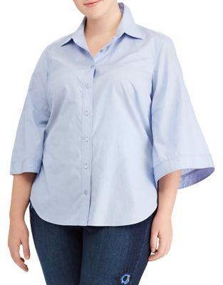 Lauren Ralph Lauren Plus Bell-sleeve Shirt