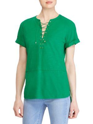 Lauren Ralph Lauren Petite Lace-up Tunic