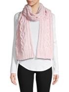 Karl Lagerfeld Paris Heart Cable Embellished Scarf