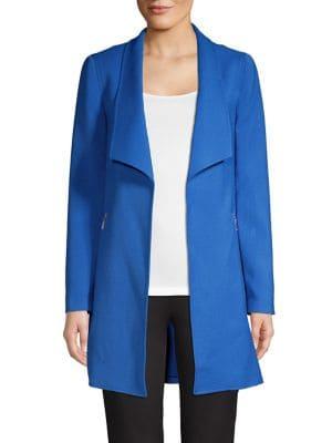 Tahari Arthur S. Levine Open Front French Topper Jacket
